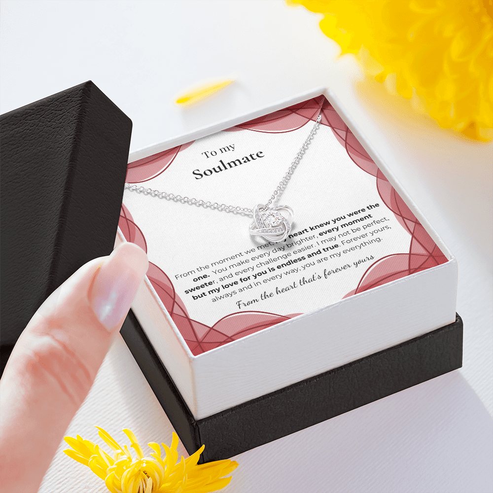 To My Soulmate – Romantic Necklace Gift