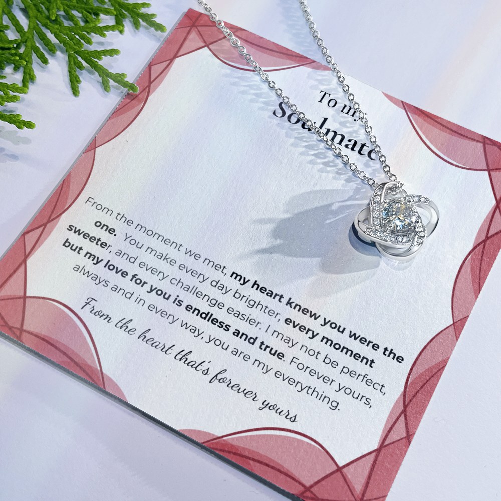 To My Soulmate – Romantic Necklace Gift