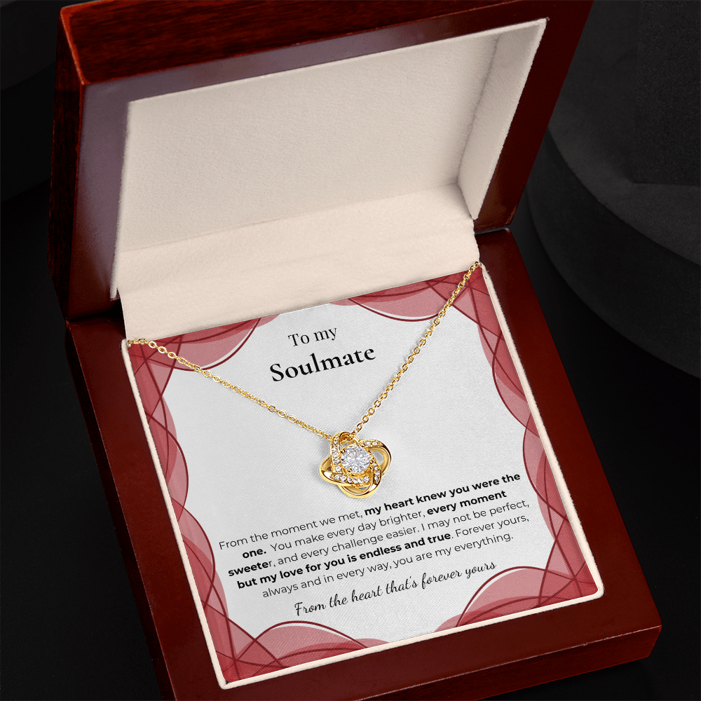 To My Soulmate – Romantic Necklace Gift