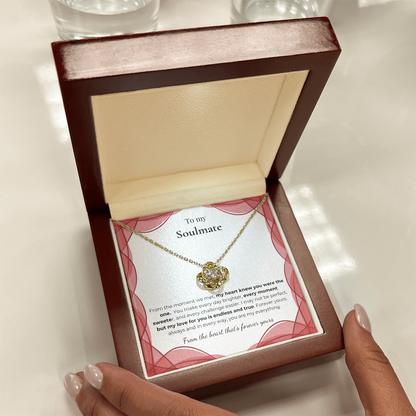 To My Soulmate – Romantic Necklace Gift