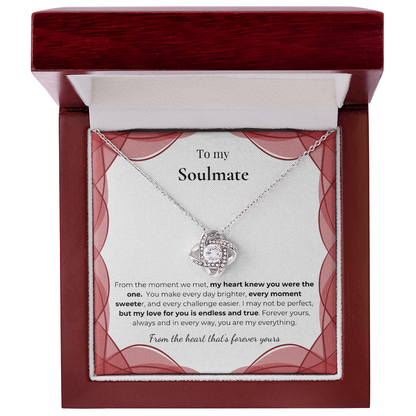 To My Soulmate – Romantic Necklace Gift