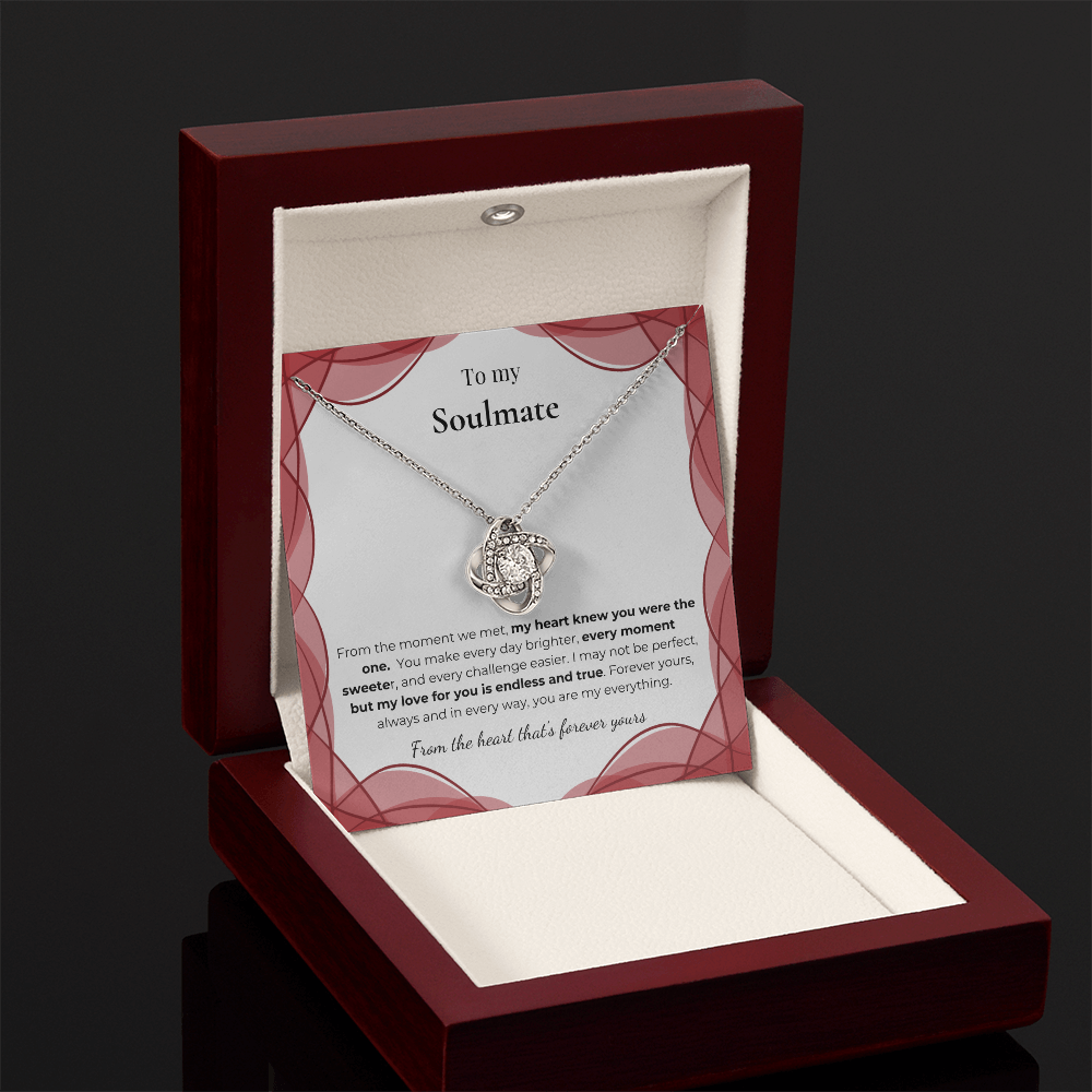 To My Soulmate – Romantic Necklace Gift