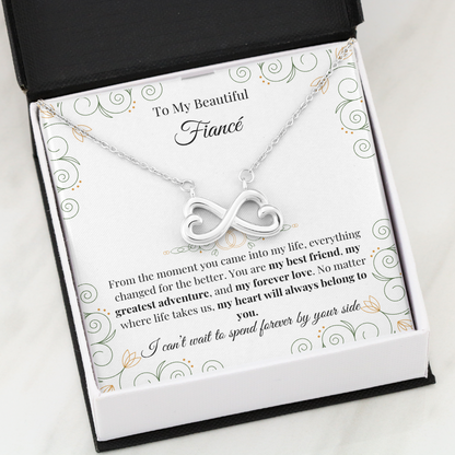 To My Beautiful Fiancé – Endless Love Necklace