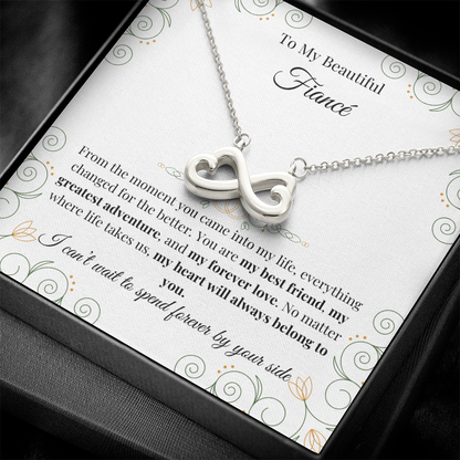 To My Beautiful Fiancé – Endless Love Necklace