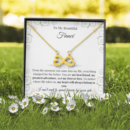 To My Beautiful Fiancé – Endless Love Necklace