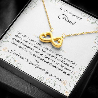 To My Beautiful Fiancé – Endless Love Necklace