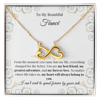 To My Beautiful Fiancé – Endless Love Necklace