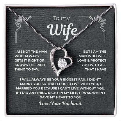 To My Wife - Forever Love Necklace