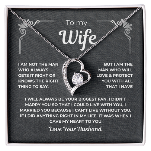 To My Wife - Forever Love Necklace