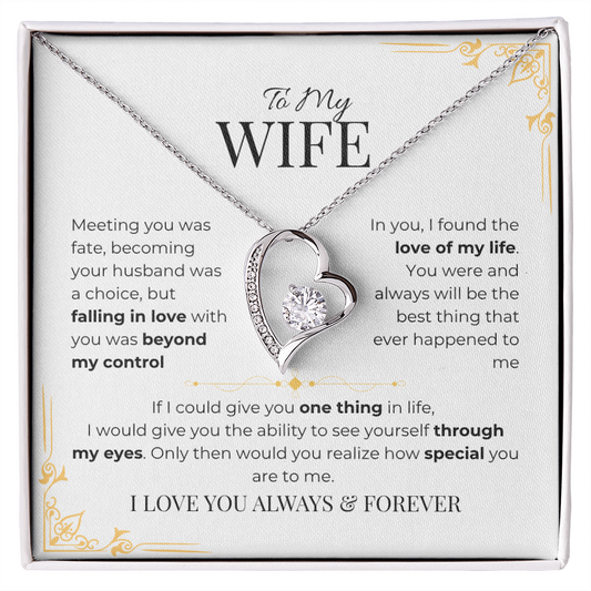 To My Wife - Forever Love Necklace