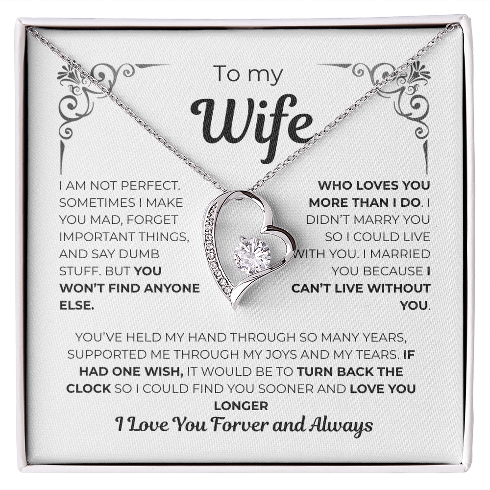 To My Wife – Heart of My Life Necklace