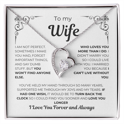 To My Wife – Heart of My Life Necklace