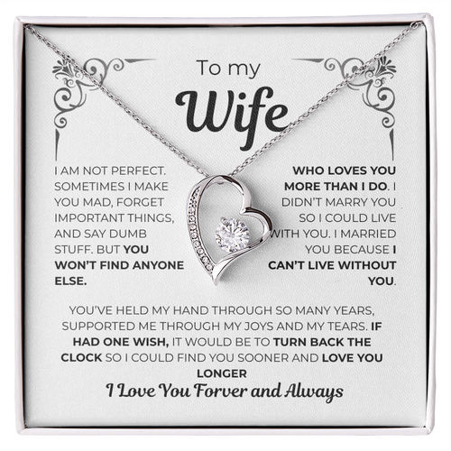 To My Wife – Heart of My Life Necklace