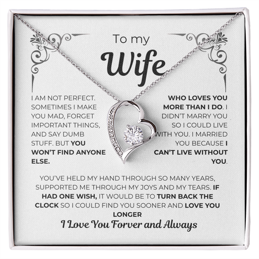 To My Wife – Heart of My Life Necklace