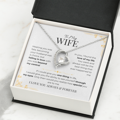 To My Wife - Forever Love Necklace
