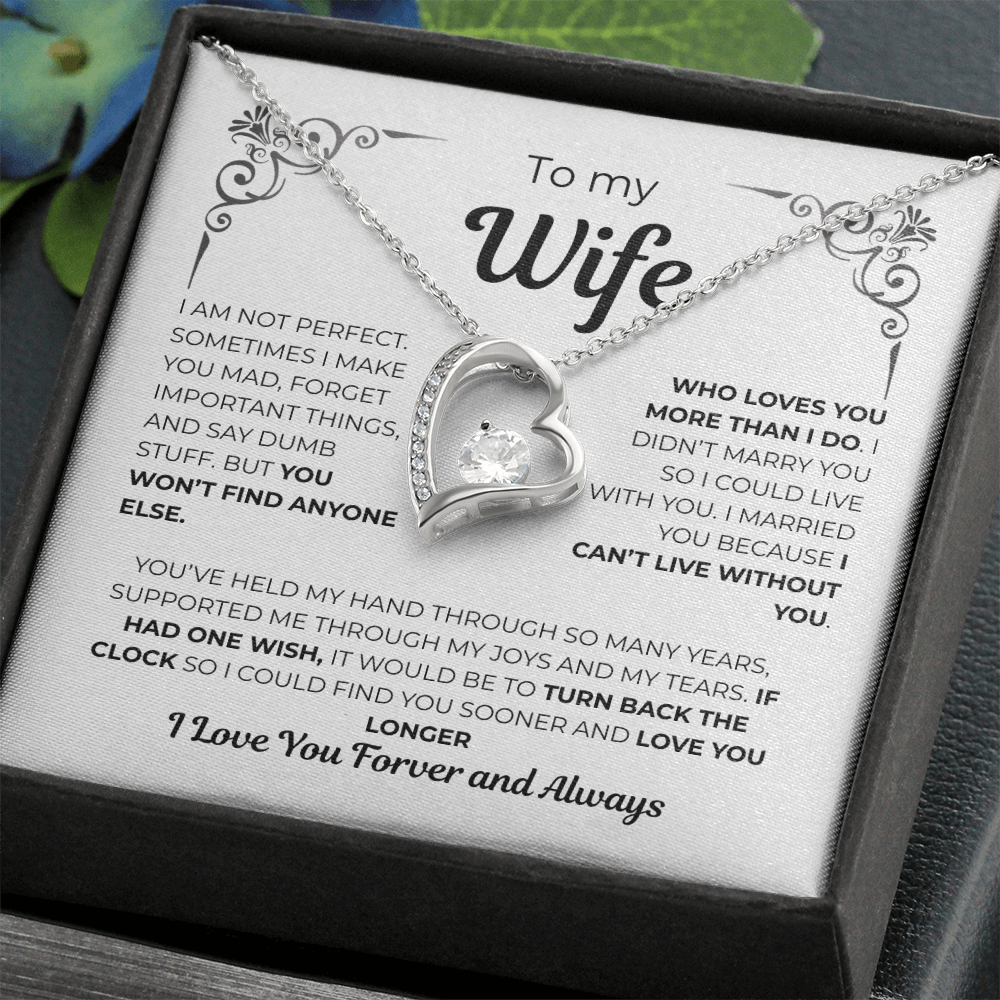 To My Wife – Heart of My Life Necklace