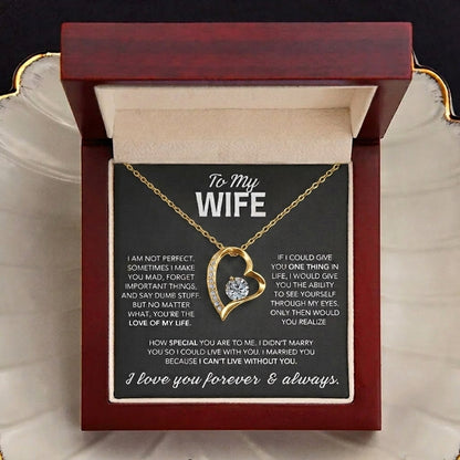 To My Wife Necklace - Love Of My Life - Gift from Husband