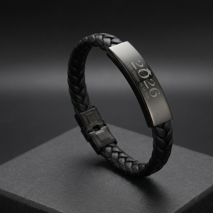 Son's Personalized Graduation Milestone Bracelet