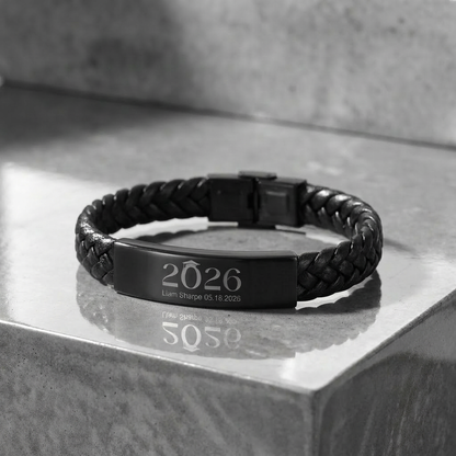 Son's Personalized Graduation Milestone Bracelet