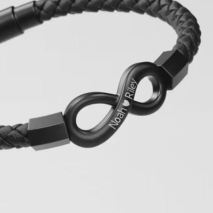 “To The Man I Love” Infinity Personalized Bracelet